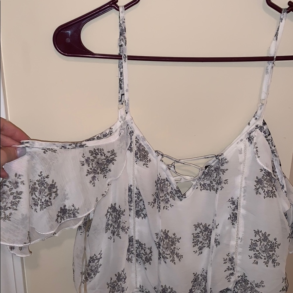 Black and white romper